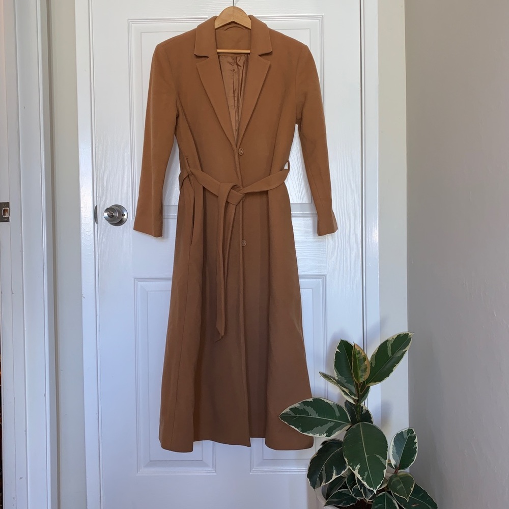 &Other Stories wool camel coat